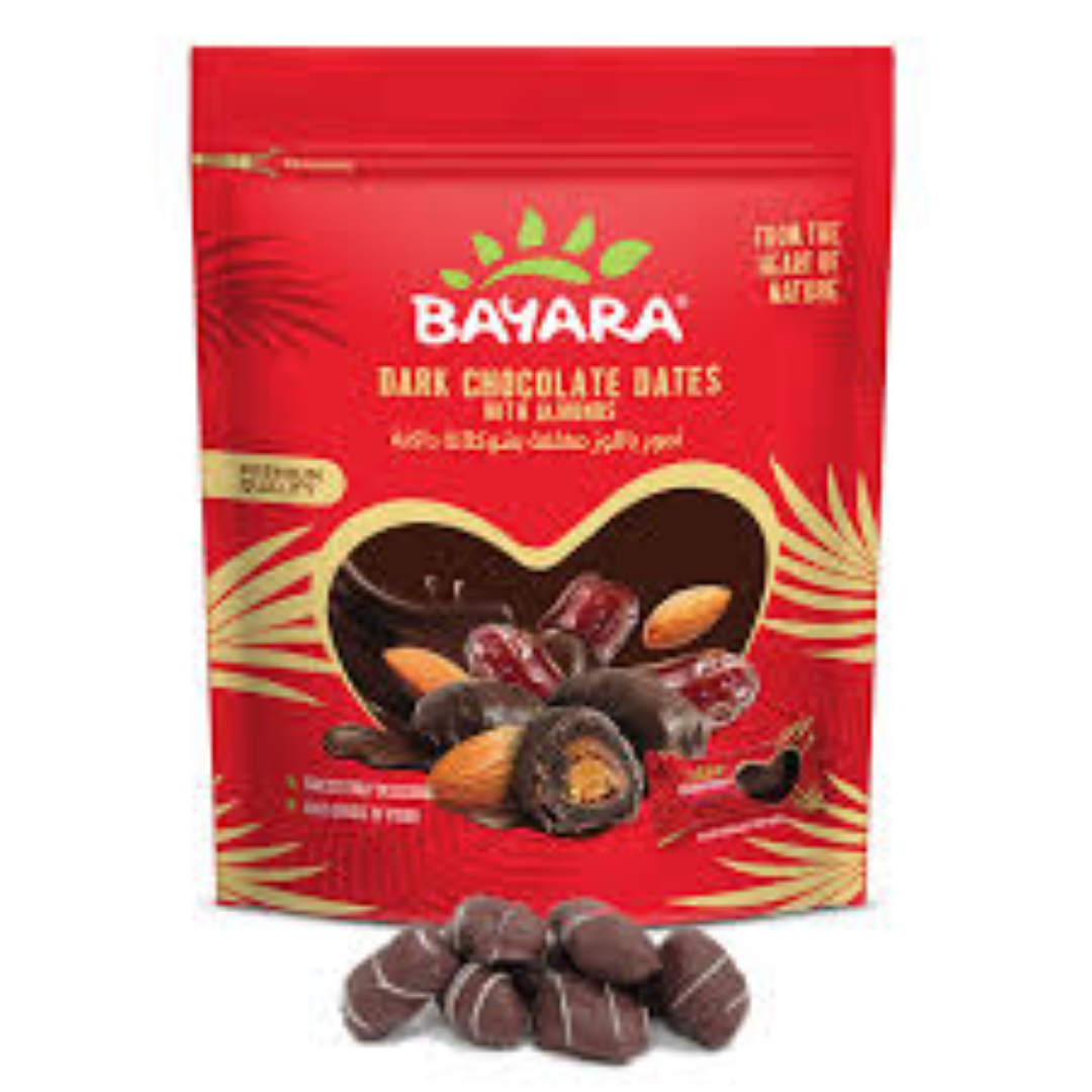 BAYARA DATES W ALMOND N DARK CHOCOLATE 250G